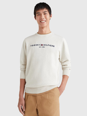 Tommy Hilfiger pánský béžový svetr - M (HGF)