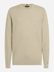 Tommy Hilfiger pánský béžový svetr - L (ACI)