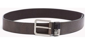 Tommy Hilfiger pánský hnědošedý pásek Rubber  - 95 (073)