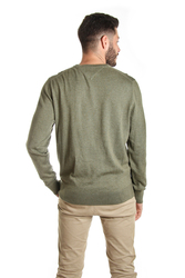 Tommy Hilfiger pánský khaki svetr  - M (303)