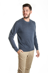 Tommy Hilfiger pánský modrý svetr Blend - L (094)
