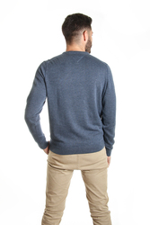 Tommy Hilfiger pánský modrý svetr Blend - L (094)
