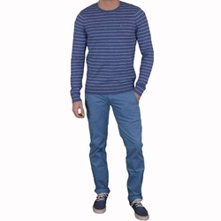 Tommy Hilfiger pánský tenký pruhovaný svetr Basic