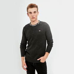 Tommy Jeans pánský tmavě šedý svetr Solid - XL (P02)