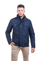 Tommy Hilfiger pánský tmavě modrý prošívaný bomber
