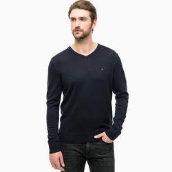Tommy Hilfiger pánský tmavě modrý svetr - S (403)