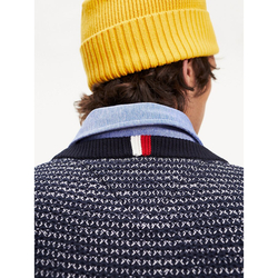 Tommy Hilfiger pánský tmavě modrý svetr Honeycomb - L (CJM)