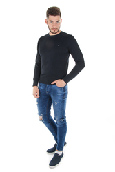 Tommy Hilfiger pánský tmavě modrý svetr - S (403)