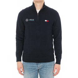 Tommy Hilfiger pánský tmavě modrý svetr se zipem Special