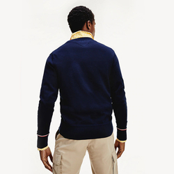 Tommy Hilfiger pánský tmavě modrý svetr - XXL (DW5)