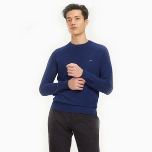 Tommy Hilfiger pánský tmavě modrý svetr Mouline - S (049)