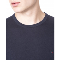 Tommy Hilfiger pánský tmavě modrý svetr Plaited - XXL (403)