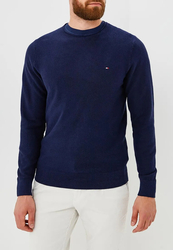 Tommy Hilfiger pánský tmavě modrý svetr Ricecorn