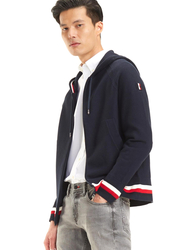 Tommy Hilfiger pánský tmavě modrý svetr s kapucí