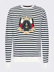 Tommy Hilfiger pánská pruhovaná mikina Naval - XL (0A4)