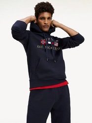 Tommy Hilfiger pánská modrá mikina Multi