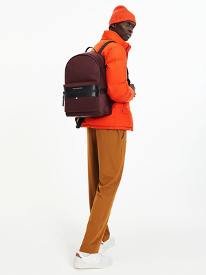 Tommy Hilfiger pánská oranžová péřová bunda - XL (SG4)