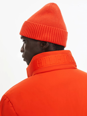 Tommy Hilfiger pánská oranžová péřová bunda - XL (SG4)
