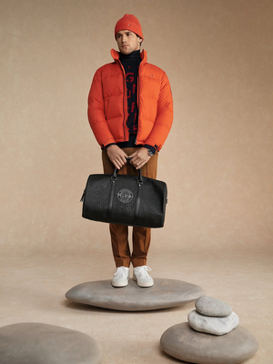 Tommy Hilfiger pánská oranžová péřová bunda - XL (SG4)