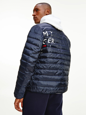 Tommy Hilfiger pánská prošívaná tmavě modrá bunda - XXL (DW5)