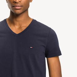 Tommy Hilfiger pánské tmavě modré tričko - L (416)