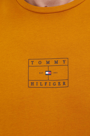 Tommy Hilfiger pánské hořčicově žluté tričko - S (KD0)