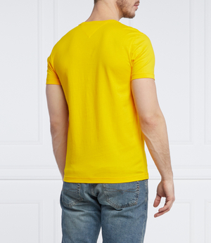 Tommy Hilfiger pánské žluté tričko - S (ZER)