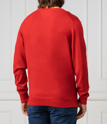 Tommy Hilfiger pánský červený svetr - L (XTO)