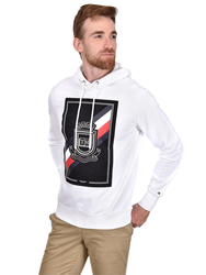 Tommy Hilfiger pánská bílá mikina Artwork - S (100)