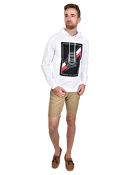 Tommy Hilfiger pánská bílá mikina Artwork - S (100)