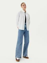 Tommy Jeans dámská bílá košile - XS (YBL)