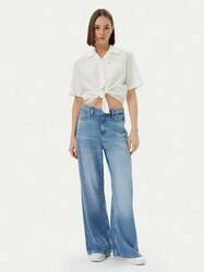 Tommy Jeans dámská bílá košile - XS (YBL)
