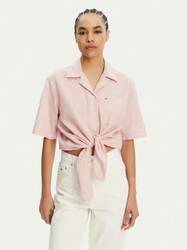 Tommy Jeans dámská růžová košile - XS (TH3)