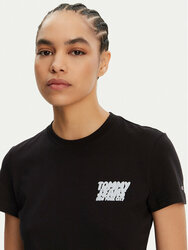 Tommy Jeans dámské černé tričko - L (BDS)