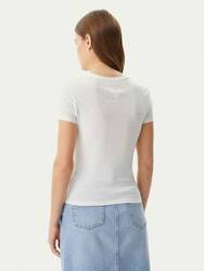 Tommy Jeans dámské bílé tričko - XS (YBL)