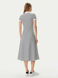 Tommy Jeans dámské pruhované polo šaty - L (0FC)