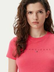 Tommy Jeans dámské růžové tričko - L (XI2)