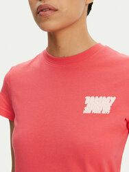 Tommy Jeans dámské růžové tričko - XS (XI2)