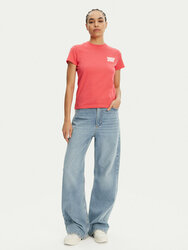 Tommy Jeans dámské růžové tričko - XS (XI2)