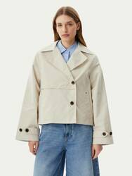 Tommy Jeans dámský béžový trenčkot - XS (ACG)