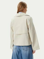 Tommy Jeans dámský béžový trenčkot - XS (ACG)