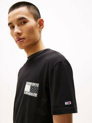 Tommy Jeans pánské černé tričko - L (BDS)