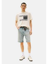 Tommy Jeans pánské béžové tričko - L (ACG)
