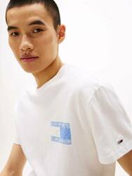 Tommy Jeans pánské bílé tričko - S (YBL)