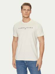 Tommy Jeans pánské krémové tričko - S (AE3)