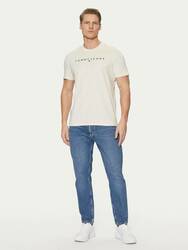 Tommy Jeans pánské krémové tričko - S (AE3)