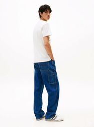 Tommy Jeans pánské krémové tričko - S (YBH)