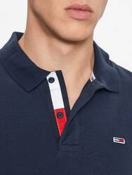 Tommy Jeans pánské modré polotričko - M (C87)
