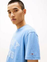 Tommy Jeans pánské modré tričko - L (DY6)