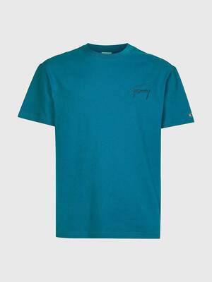 Tommy Jeans pánské modré tričko SIGNATURE - S (C22)